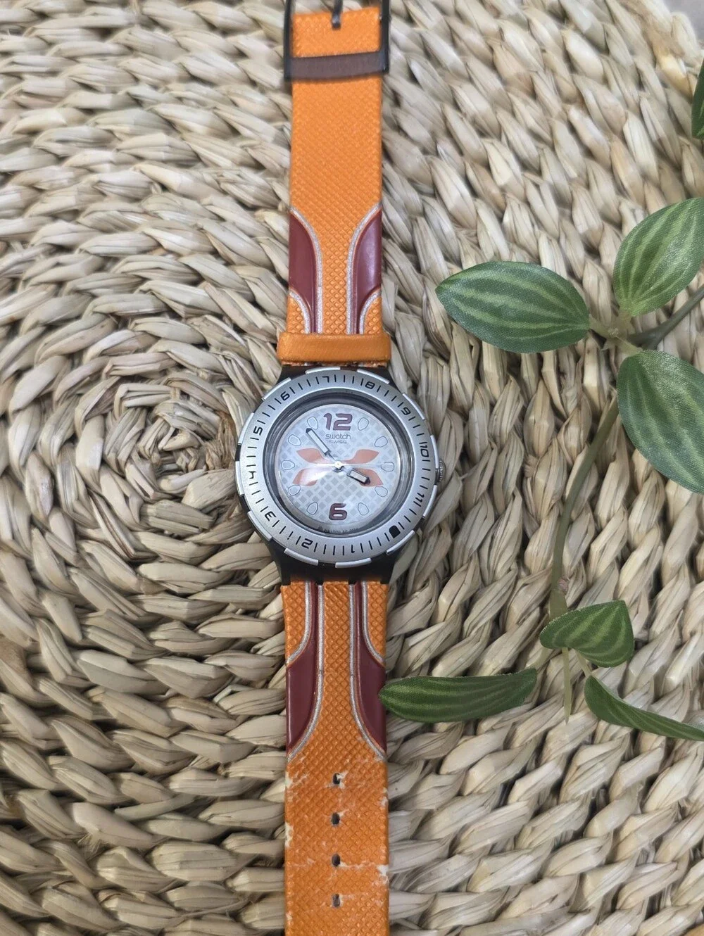 Swatch Scuba 200 Access Orange Jumper SHM106 Swiss Made Vintage Serviced